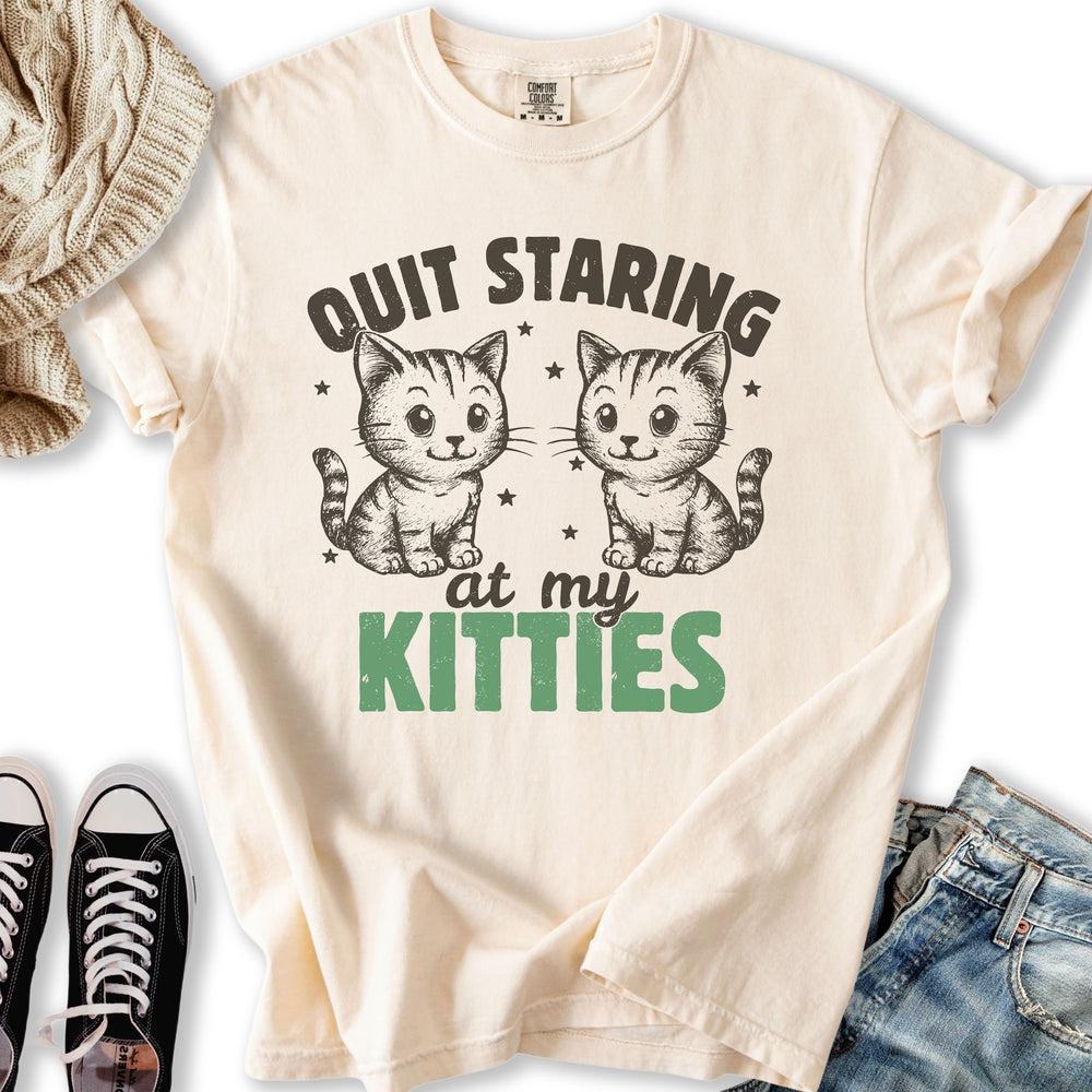 Staring At My Kitties T-Shirt