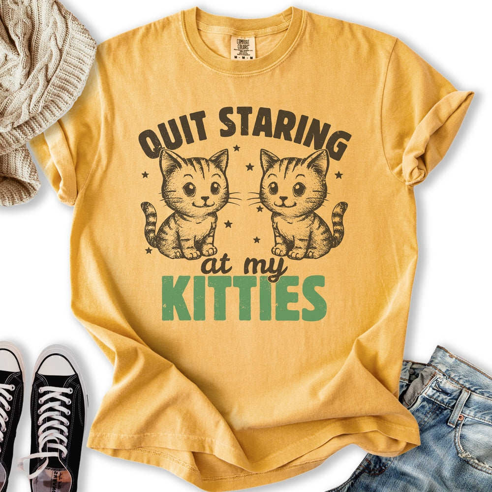 Staring At My Kitties T-Shirt