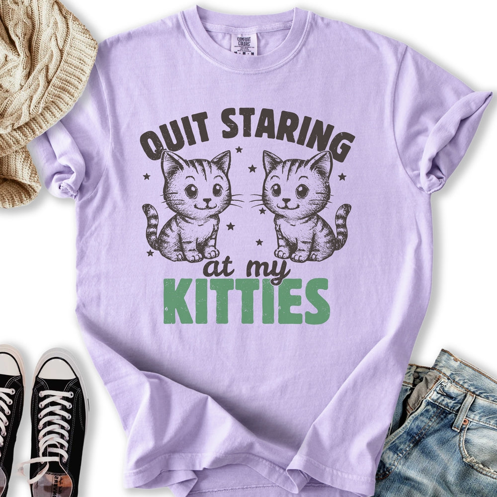 Staring At My Kitties T-Shirt