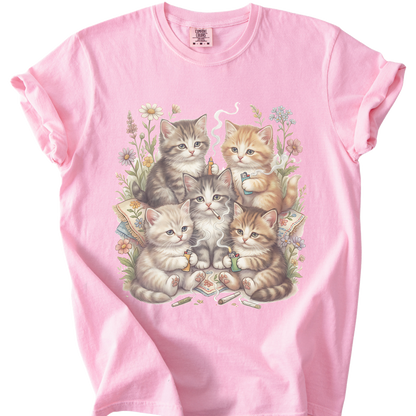 Smoking Kittens T-Shirt