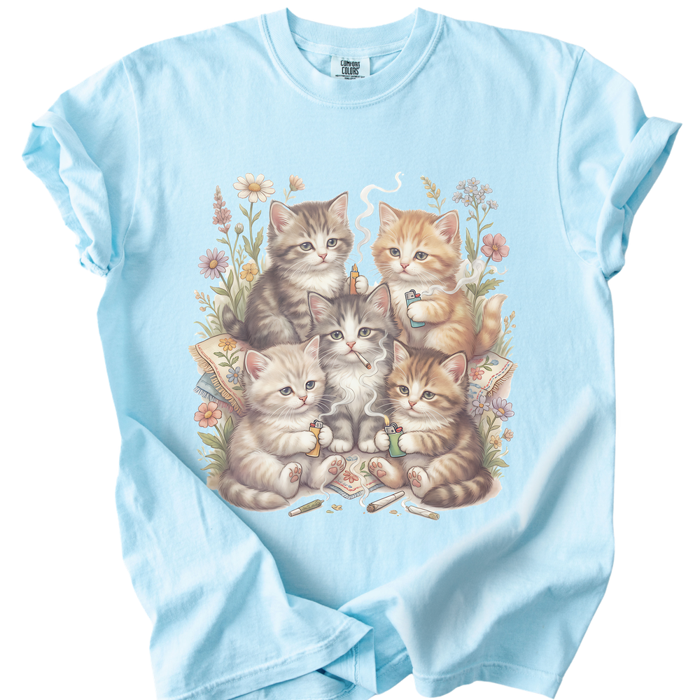 Smoking Kittens T-Shirt