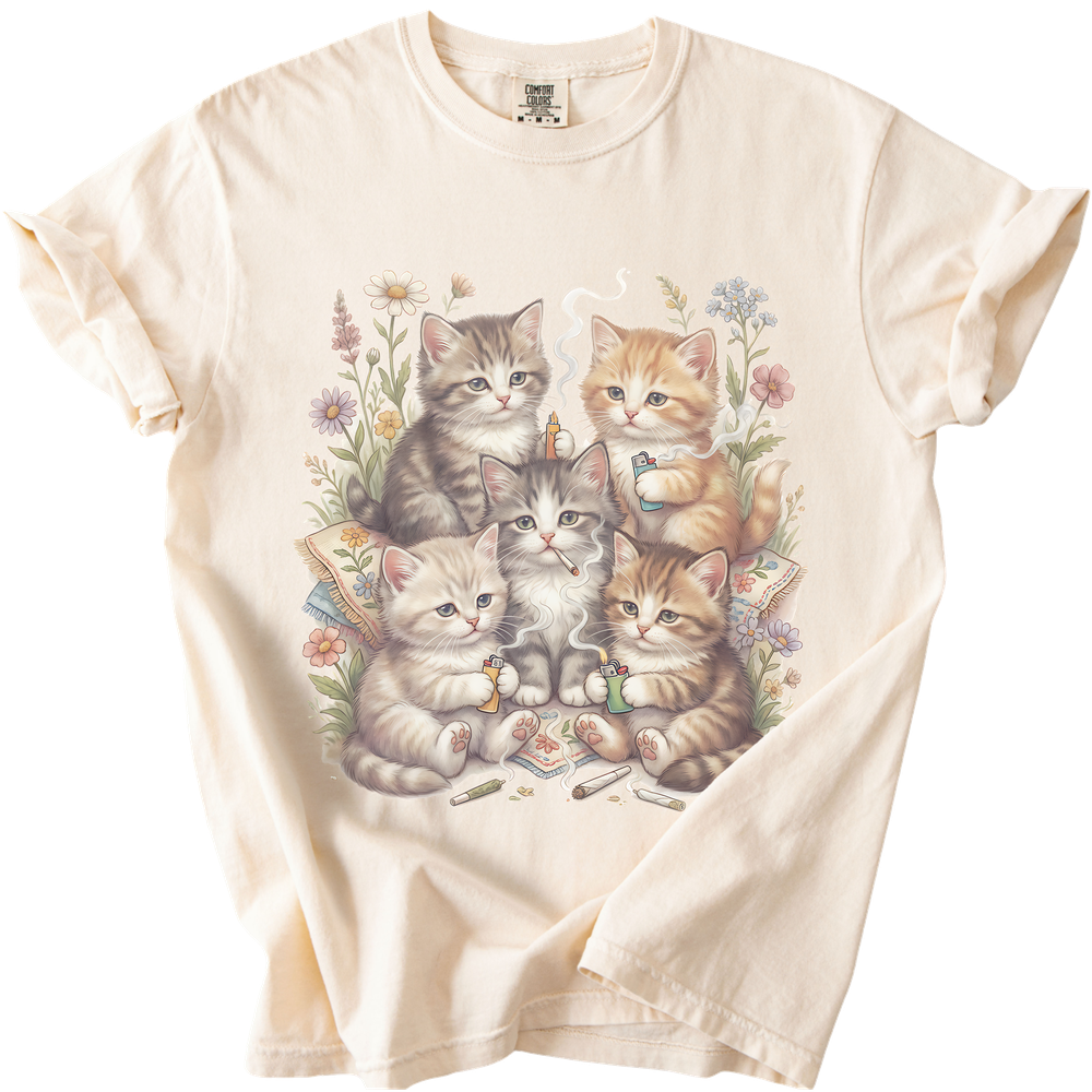 Smoking Kittens T-Shirt