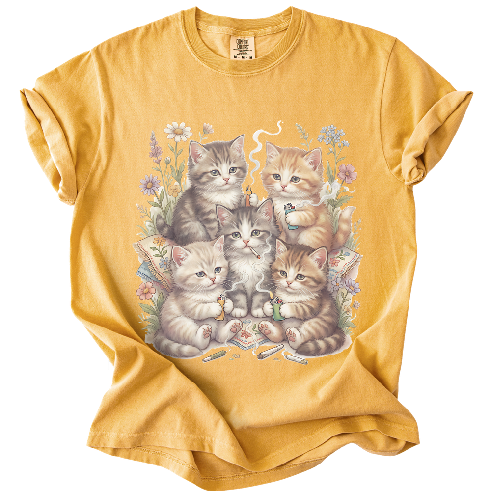 Smoking Kittens T-Shirt