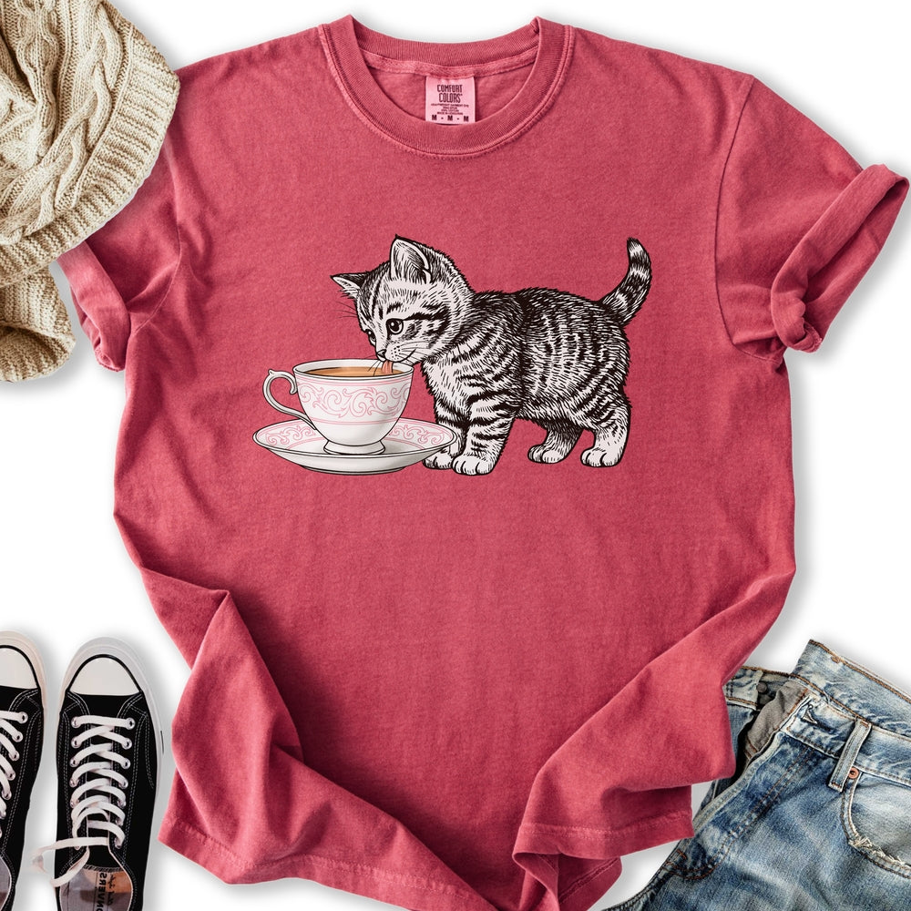 Tea Cup Kitten T-Shirt