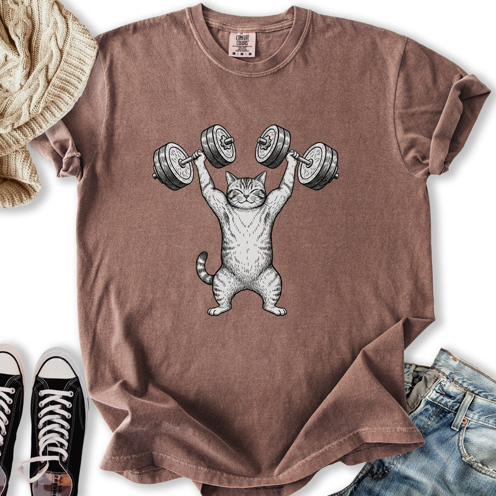 Dumb Bell Cat T-Shirt