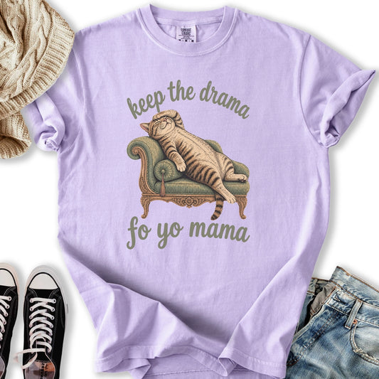 Keep The Drama Cat Relaxed Tee