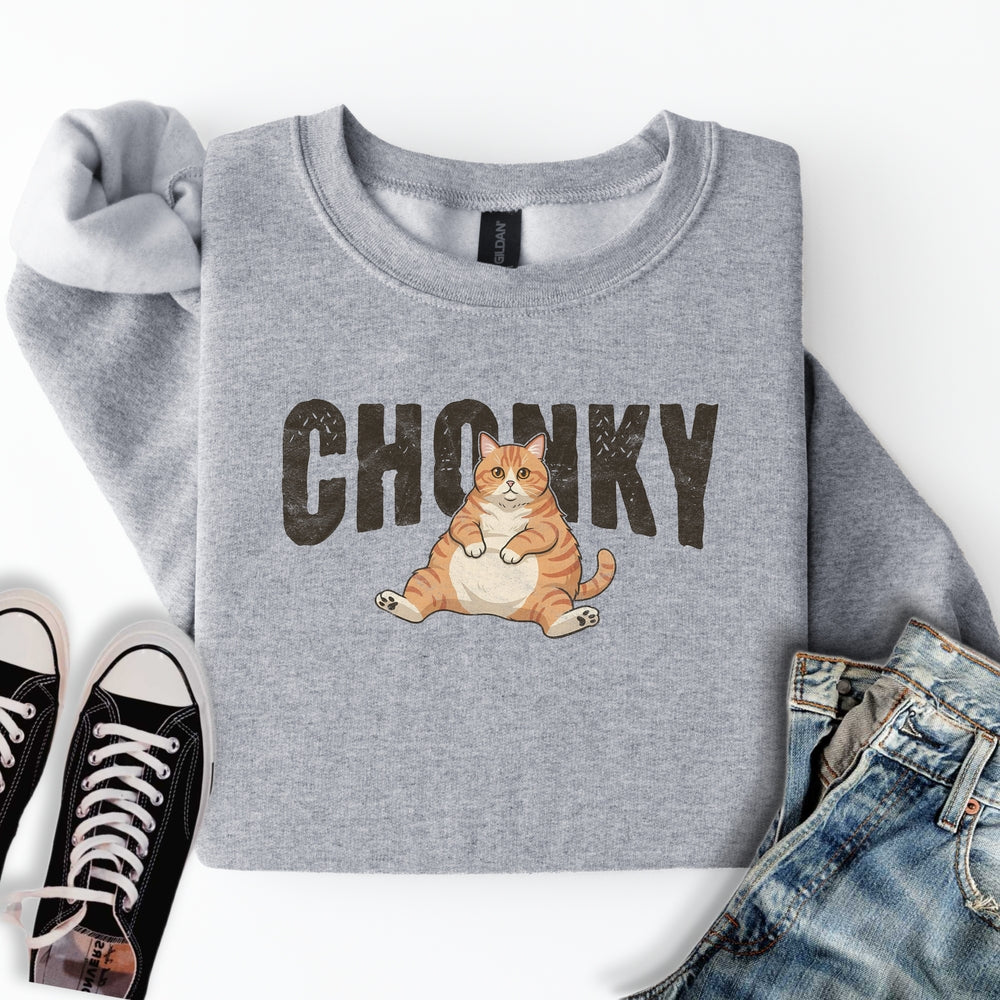 Chonky Orange Cat Sweatshirt