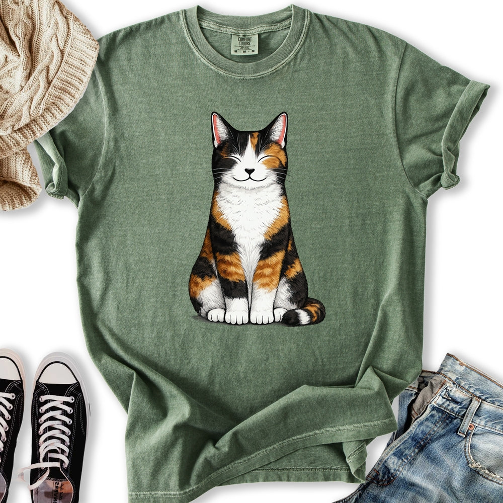 Smiling Calico Cat T-Shirt