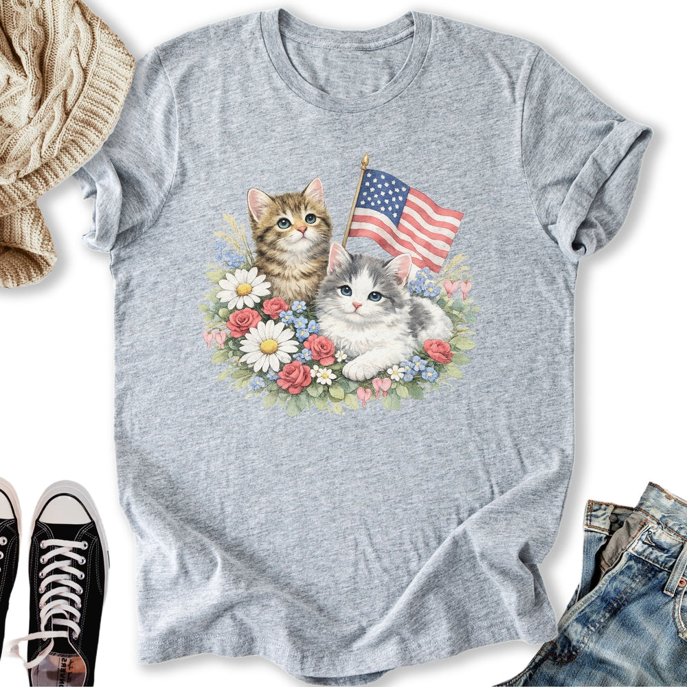 Vintage 4th July Kittens T-Shirt