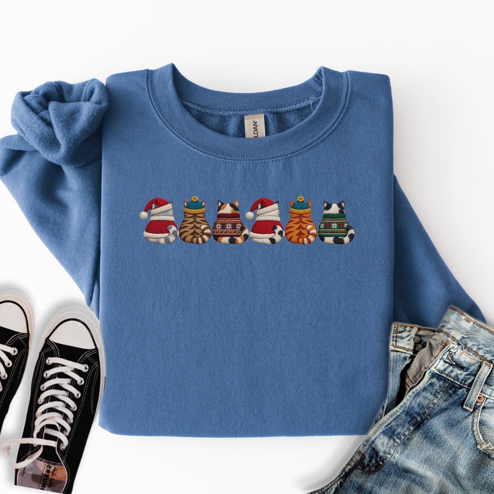 Christmas Sweater Cats Sweatshirt
