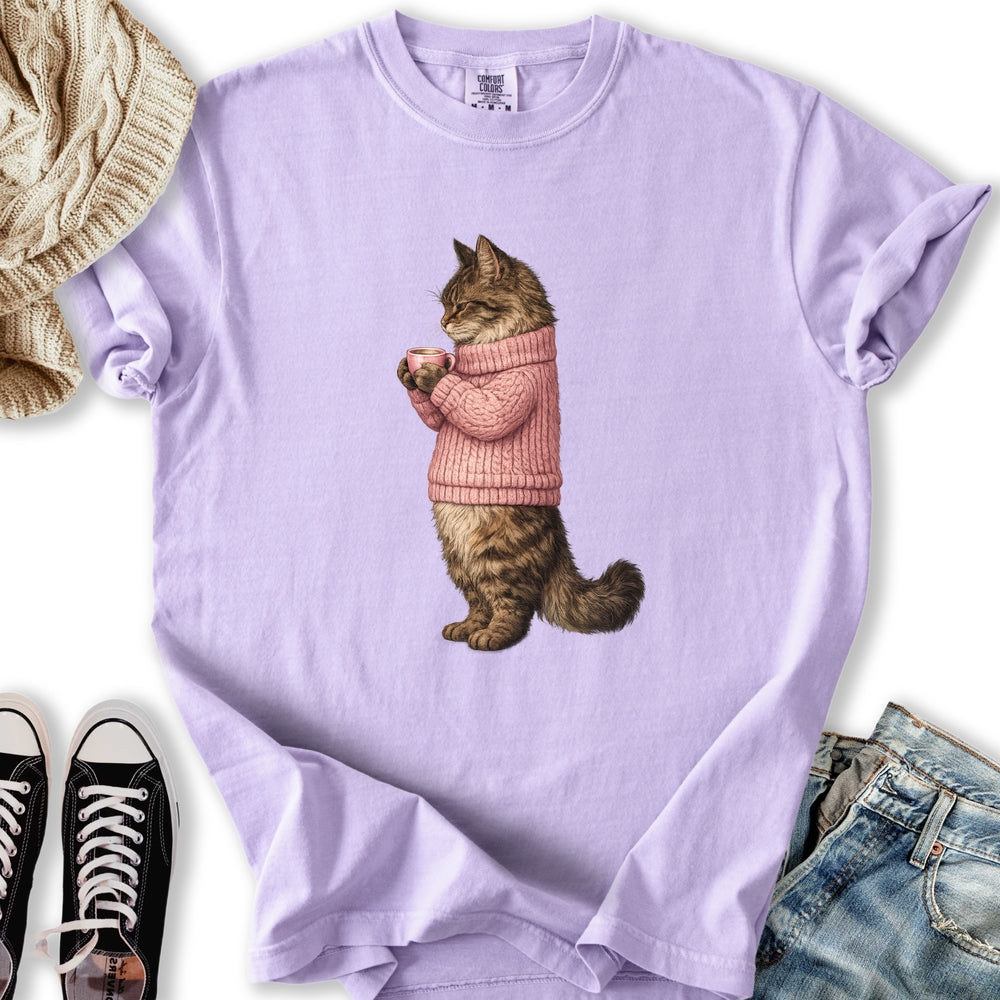 Cozy Maine Coon Cat T-Shirt