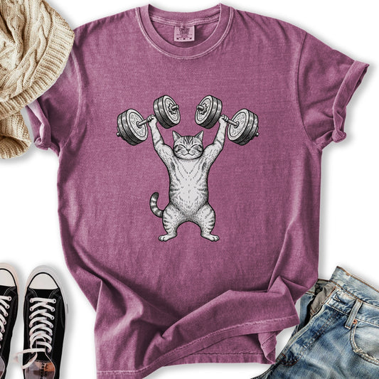 Dumb Bell Cat T-Shirt