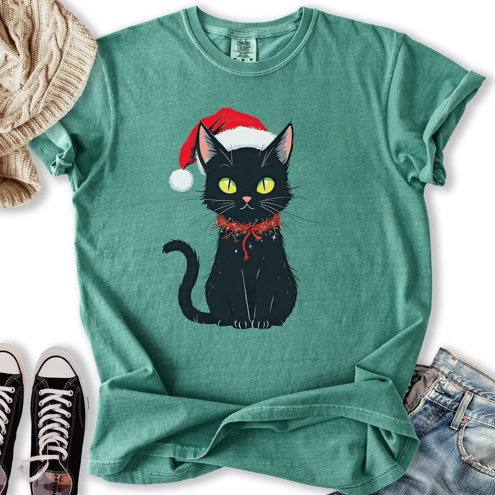 Black Cat Tinsel T-Shirt