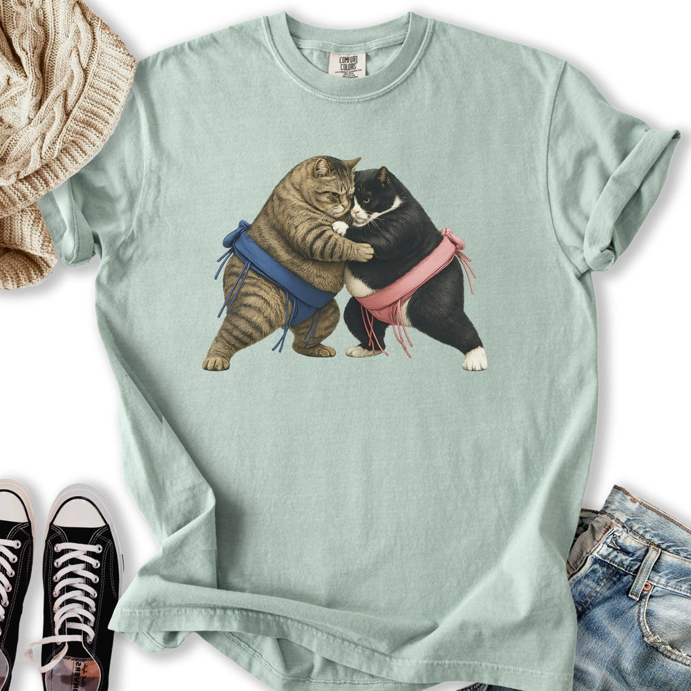 Sumo Wrestling Cats T-Shirt