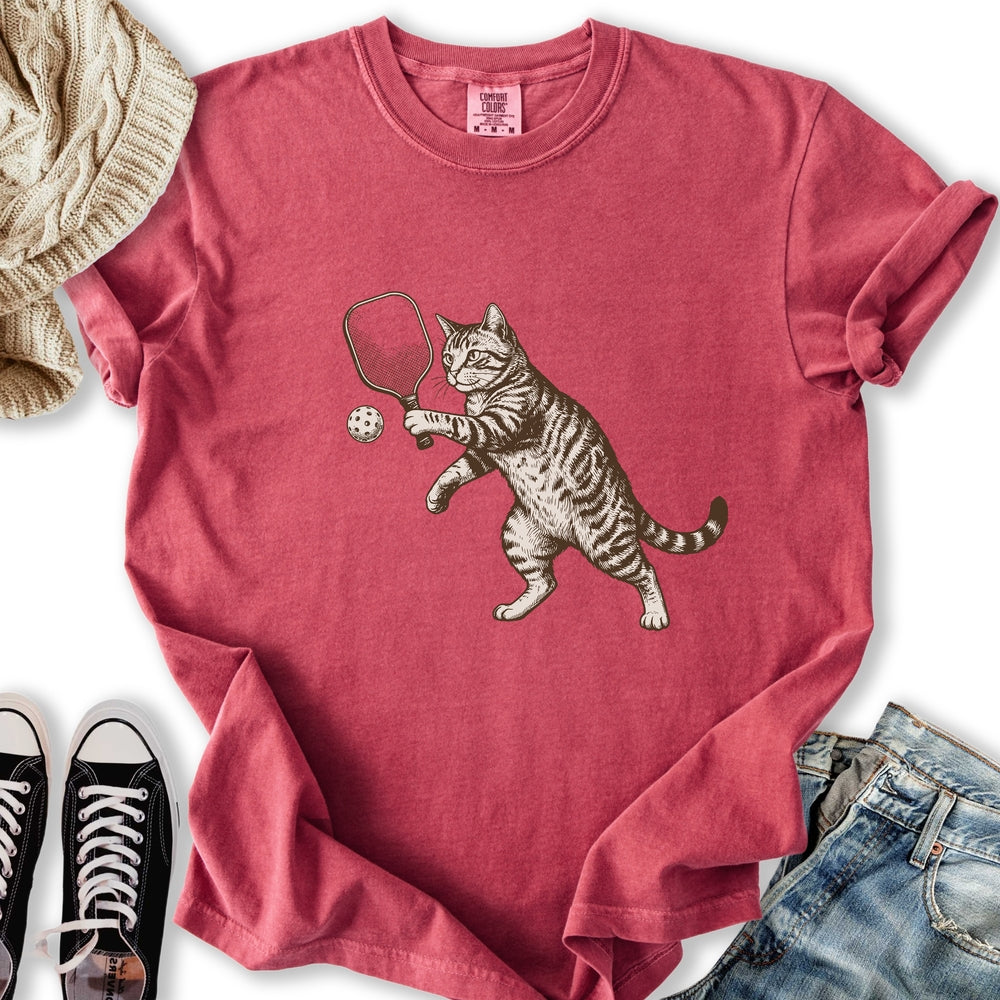 Pickleball Cat T-Shirt
