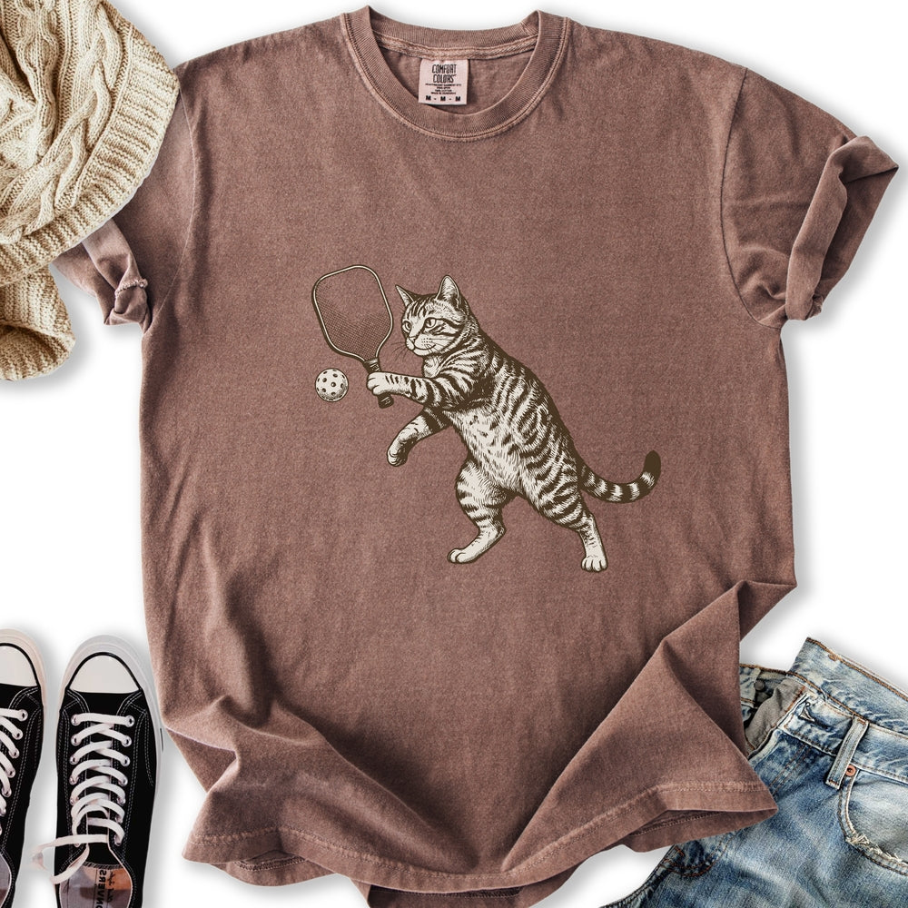 Pickleball Cat T-Shirt