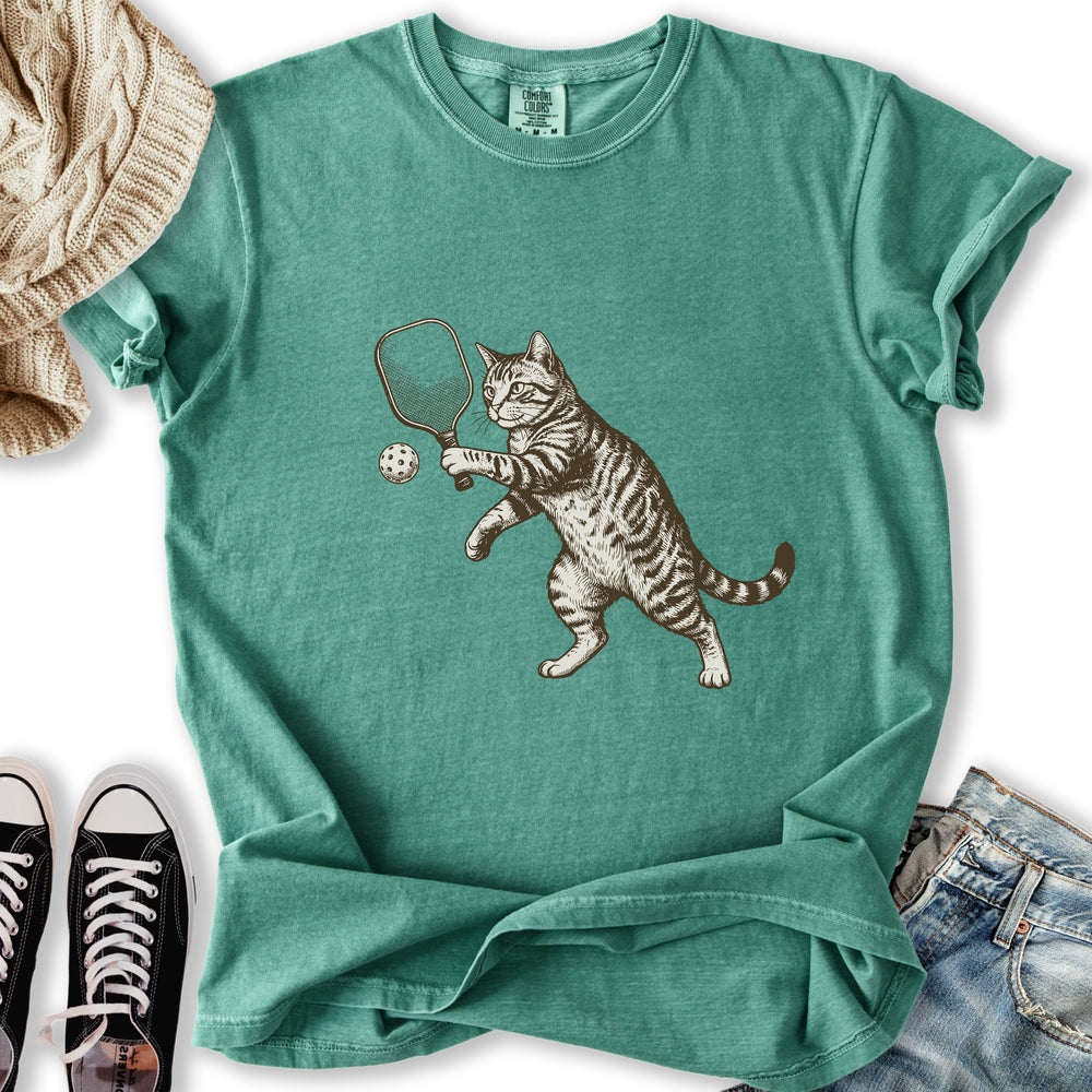 Pickleball Cat T-Shirt