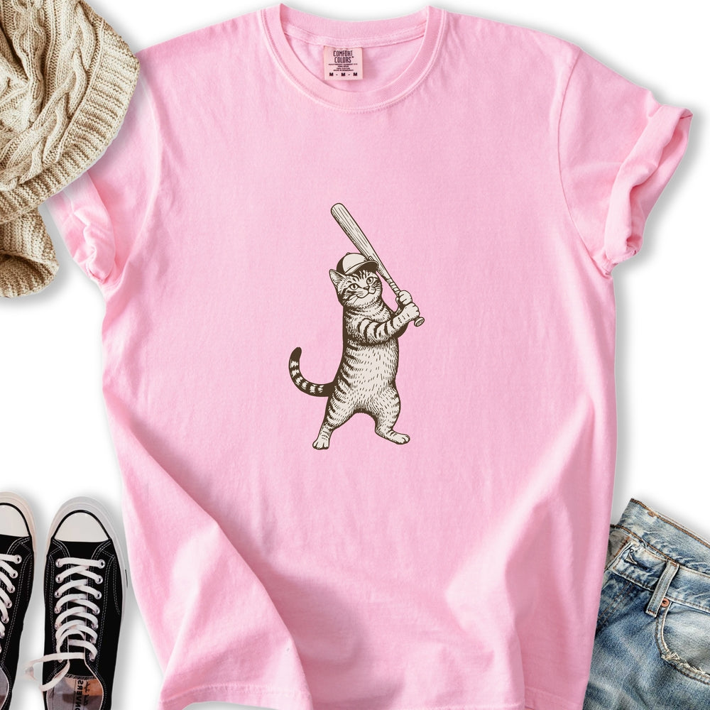 Baseball Cat T-Shirt