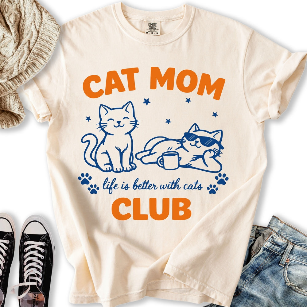 Cat Mom Club T-Shirt