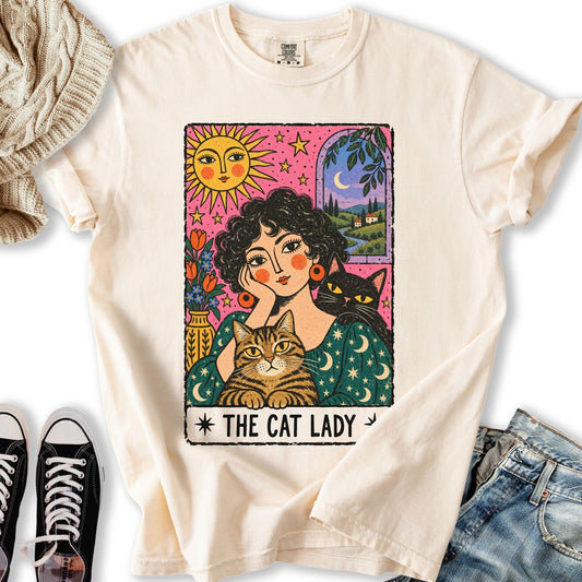 The Painterly Cat Lady Relaxed Tee