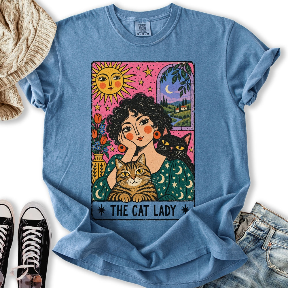 The Painterly Cat Lady Relaxed Tee