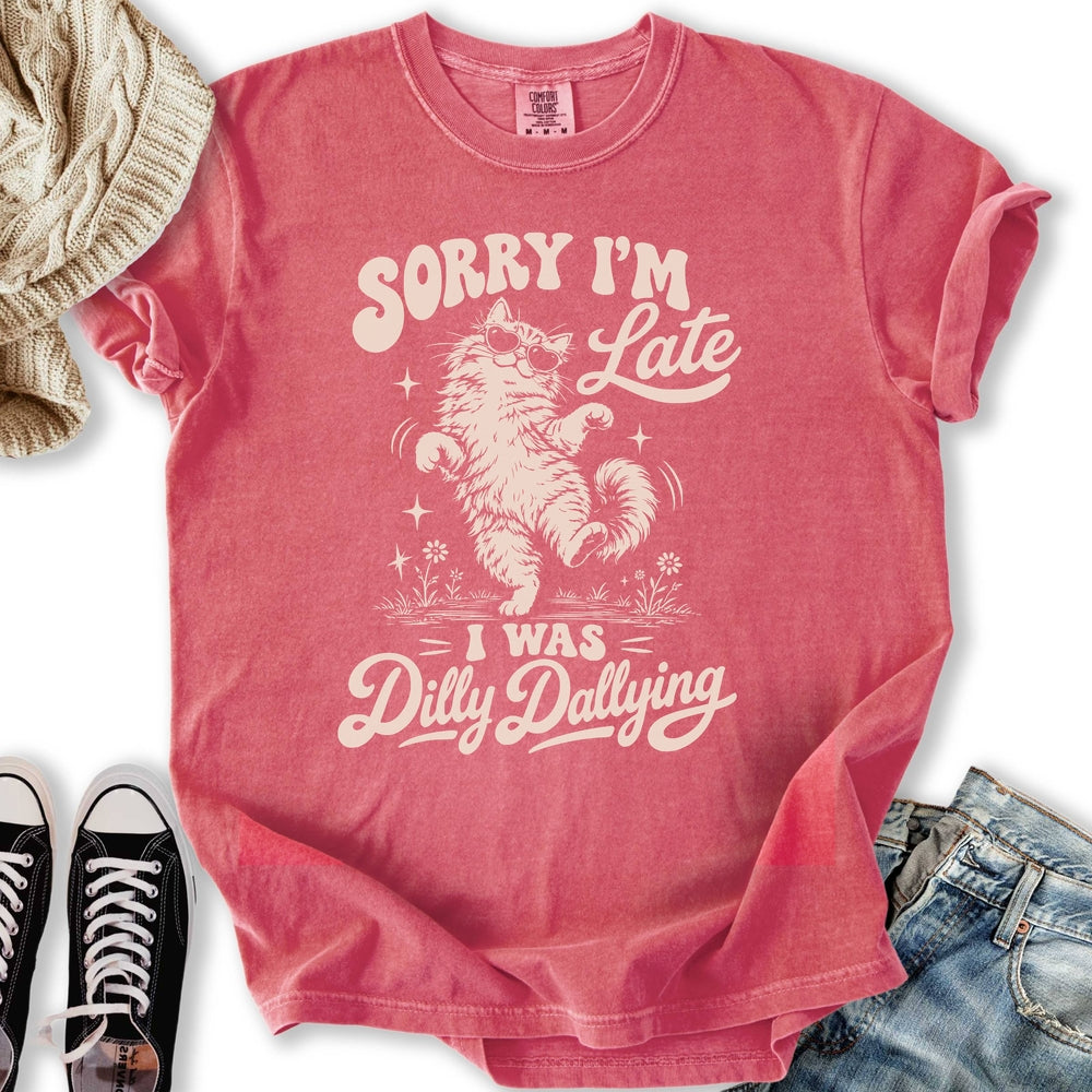 Dilly Dallying Cat Relaxed Tee
