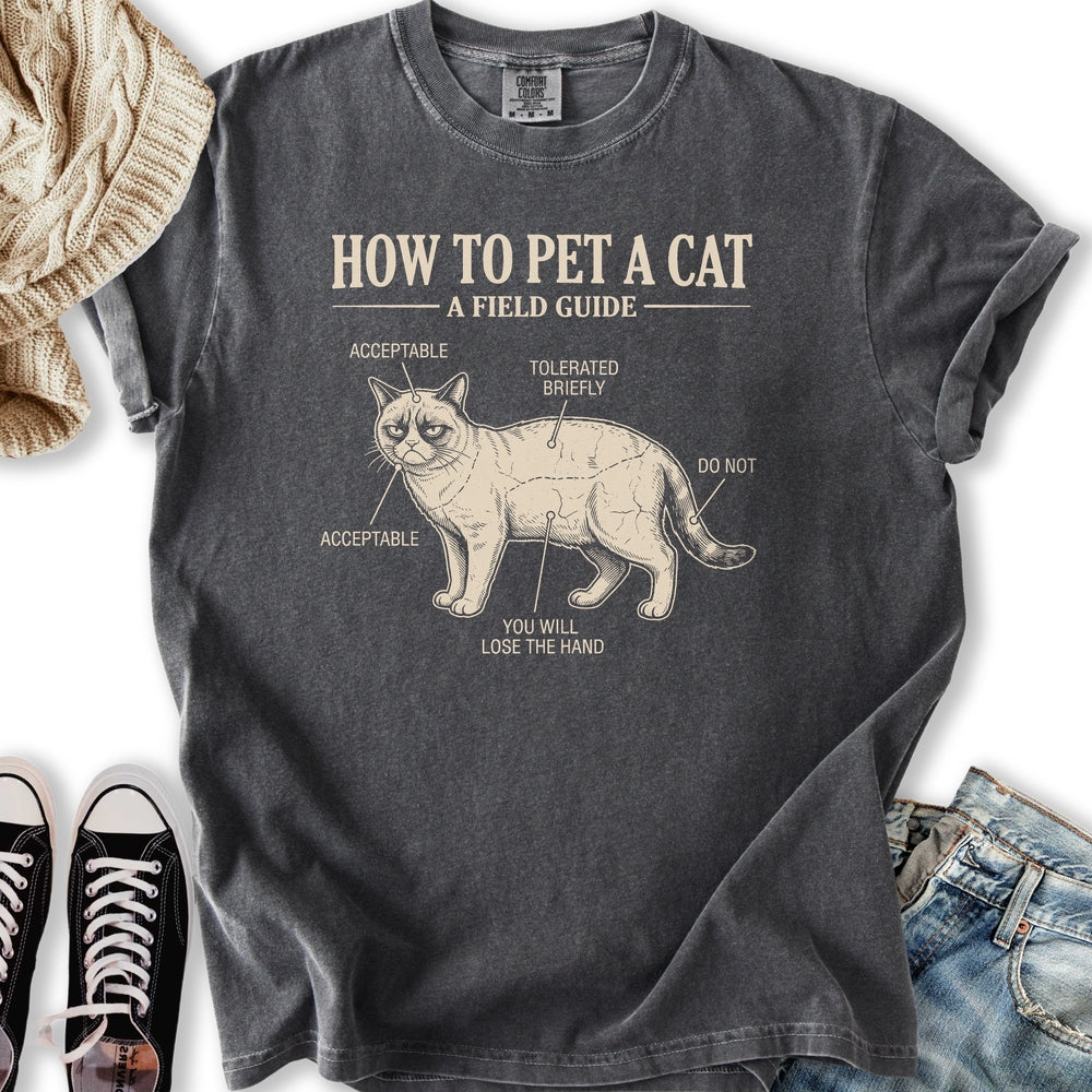How To Pet A Cat Relaxed Tee