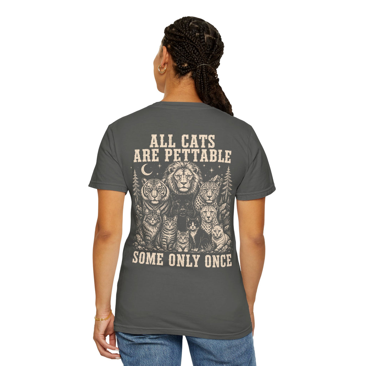 CUSTOM | All Cats Are Pettable II Relaxed Tee BACK PRINT