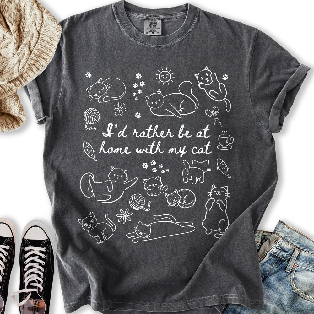Home with my Cat T-Shirt