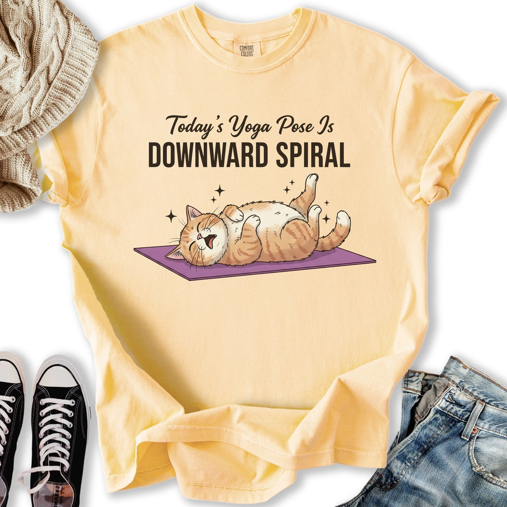 Downward Spiral Cat T-Shirt