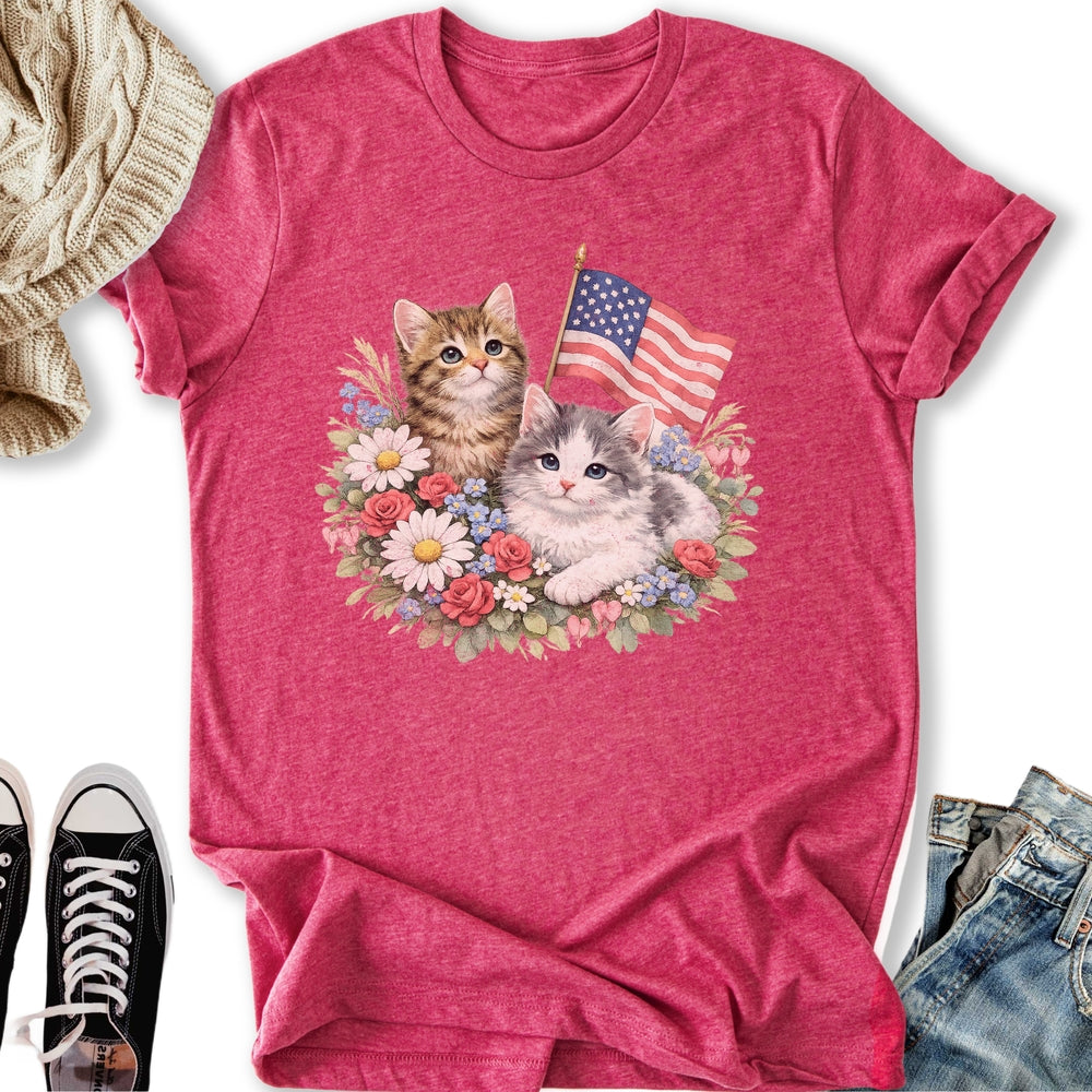 Vintage 4th July Kittens T-Shirt