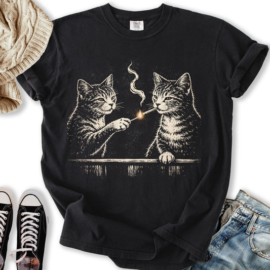Smoking Cats T-Shirt