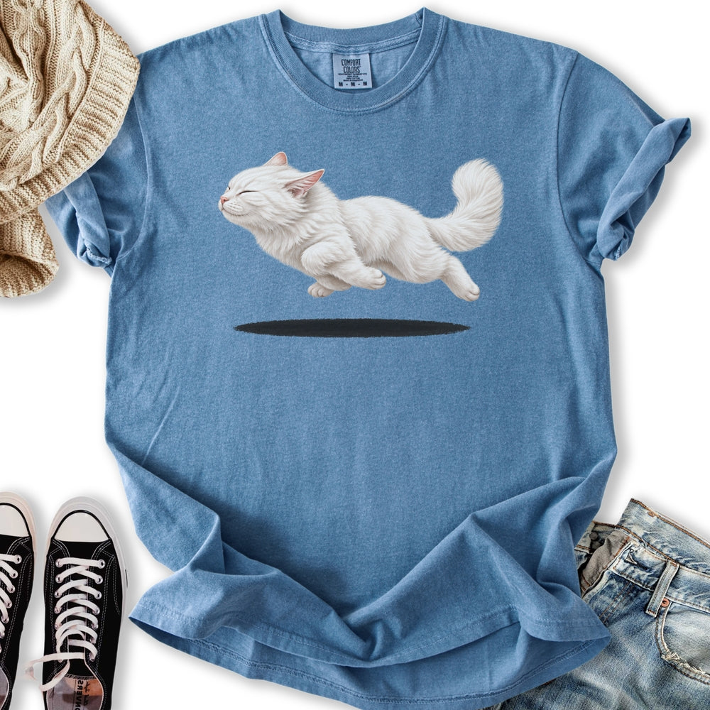 White Cat Zoomies Relaxed Tee