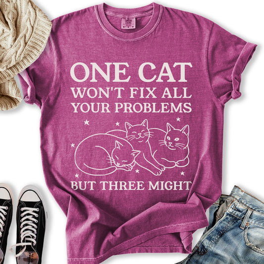 Three Cats Might T-Shirt