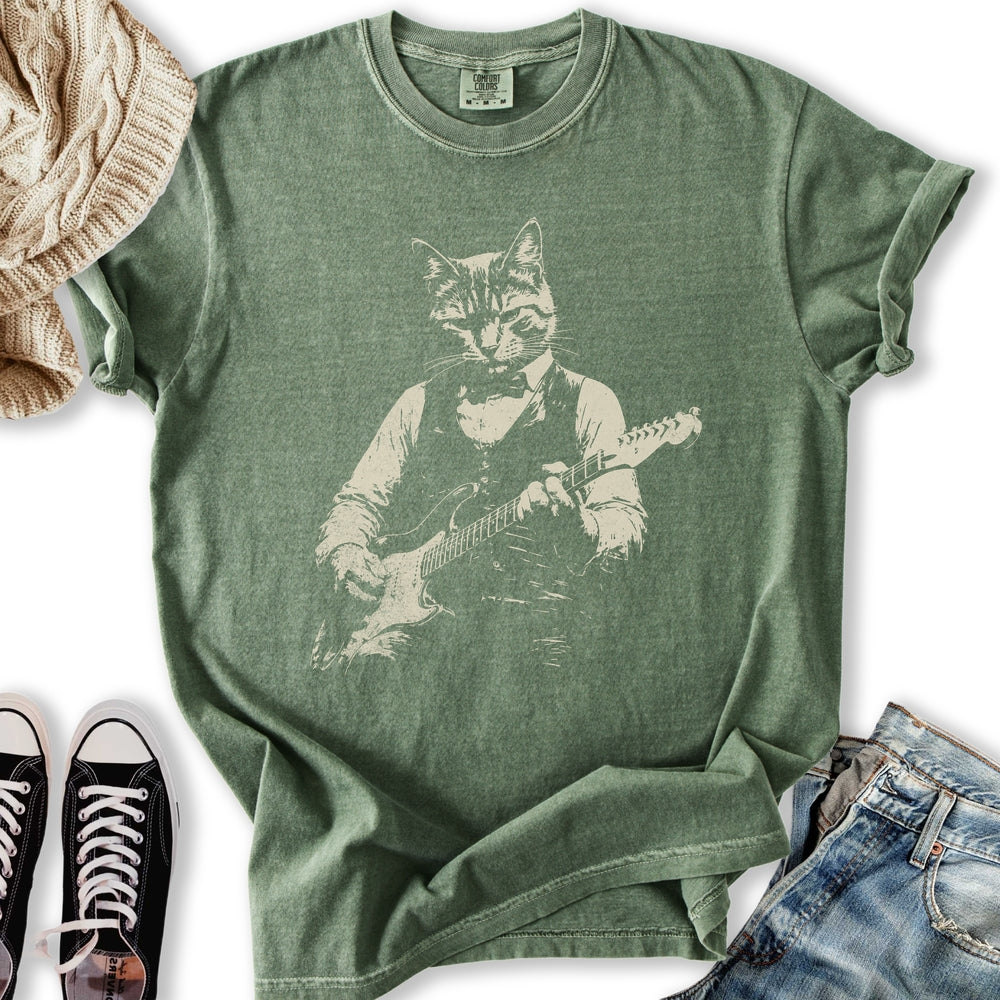 Cat Jammer Guitarist T-Shirt