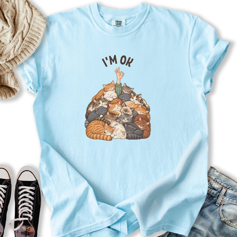 I'm Ok Cat Relaxed Tee