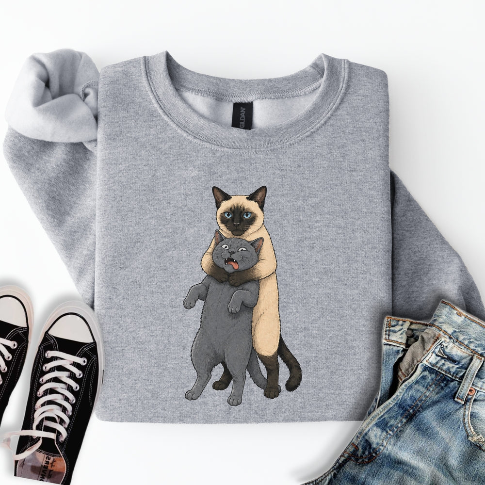 Siamese Cat Headlock Sweatshirt