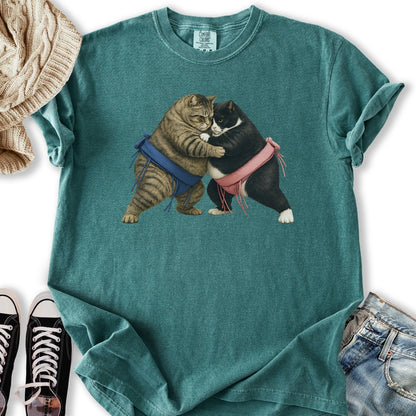 Sumo Wrestling Cats T-Shirt
