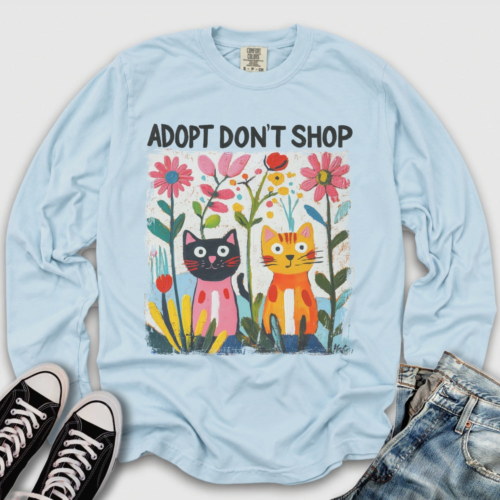 Adopt Dont Shop Long Sleeve Tee