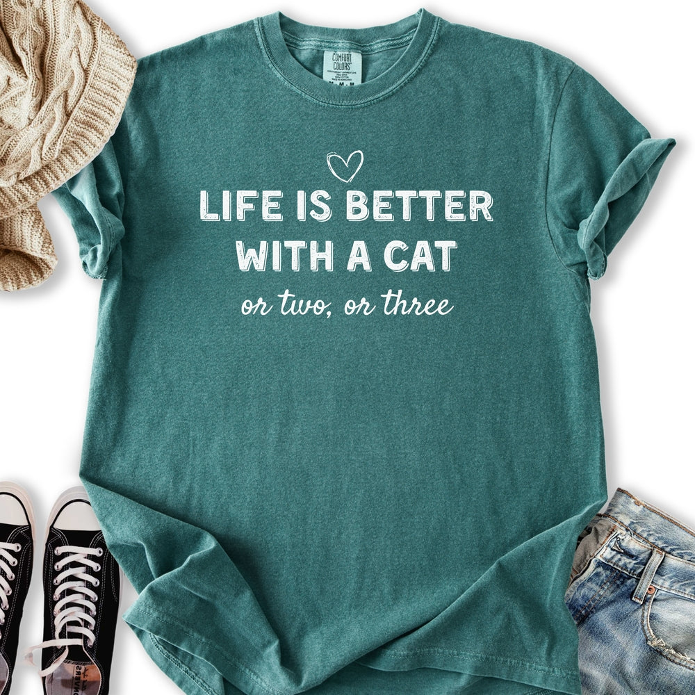 Better With A Cat T-Shirt