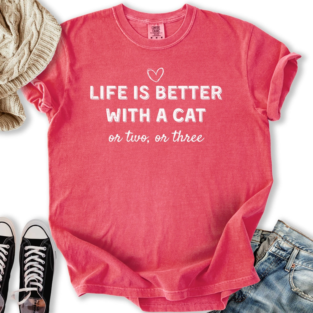 Better With A Cat T-Shirt