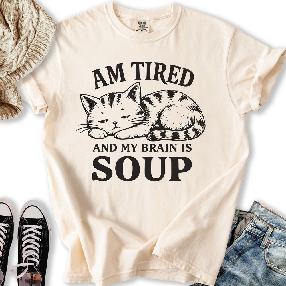 Brain Is Soup Cat T-Shirt