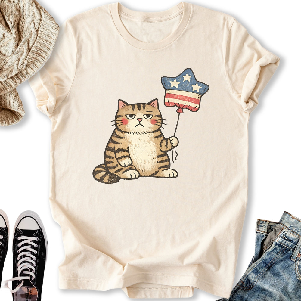 Unbothered Cat Patriot T-Shirt