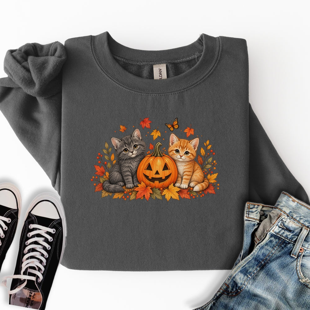 Cute Pumpkin Kittens Sweatshirt