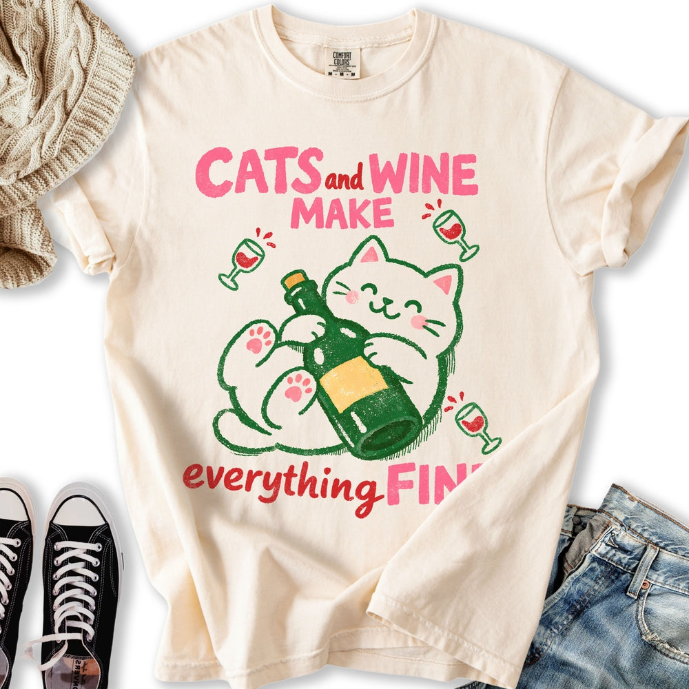 Cats and Wine T-Shirt