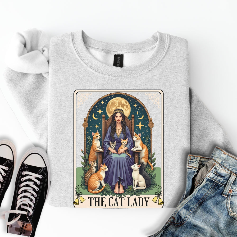 Ginger Cat Lady Tarot Sweatshirt