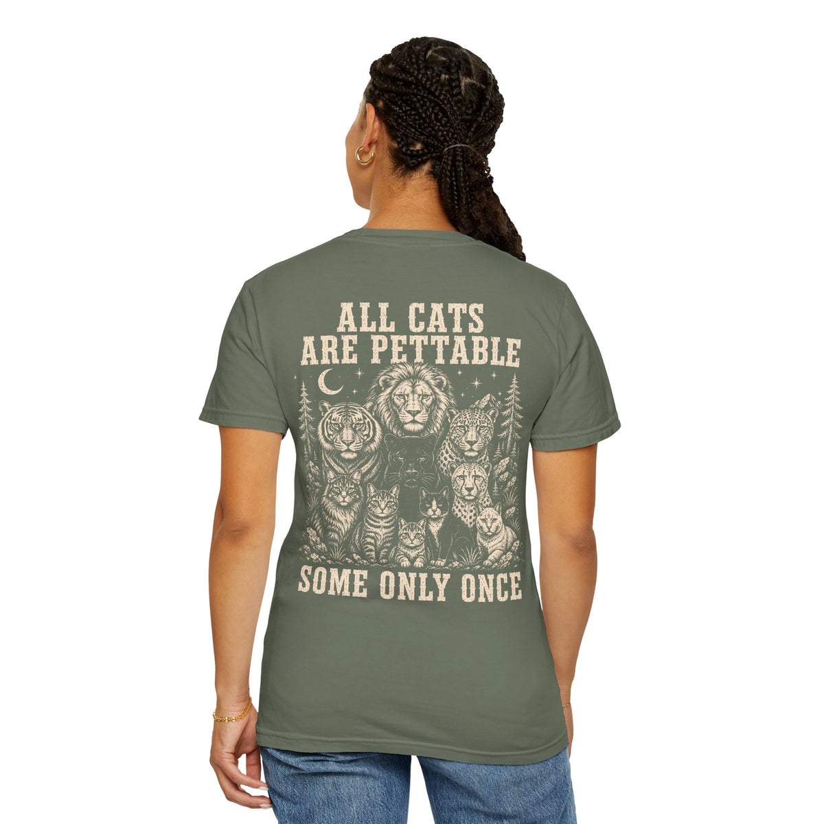 CUSTOM | All Cats Are Pettable II Relaxed Tee BACK PRINT