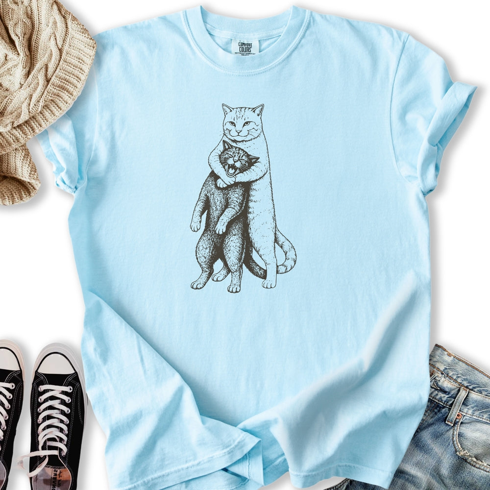 Headlock Cat Sketch T-Shirt
