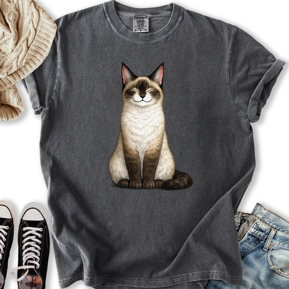 Smiling Siamese Cat T-Shirt