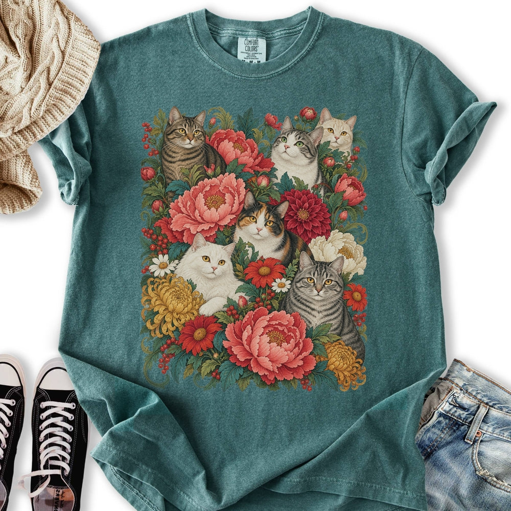 Cats In Bloom Relaxed Tee